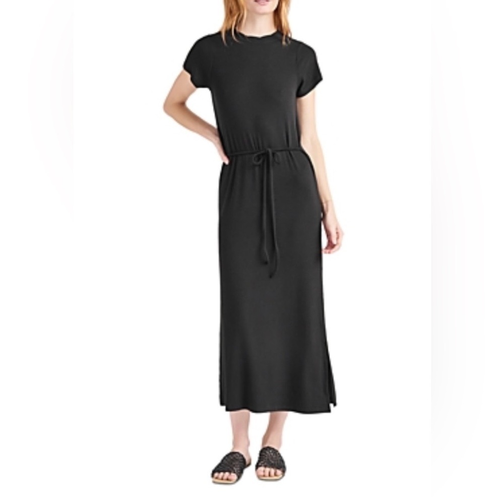 Splendid Womens Chiara Midi Short
Sleeve T-Shirt Dress - Picture 2 of 3